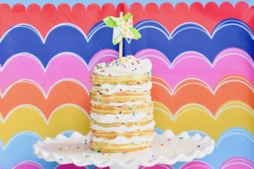waffle birthday cake