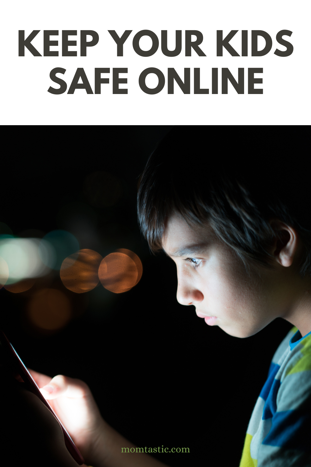Keep Kids Safe Online - Kid with cell phone