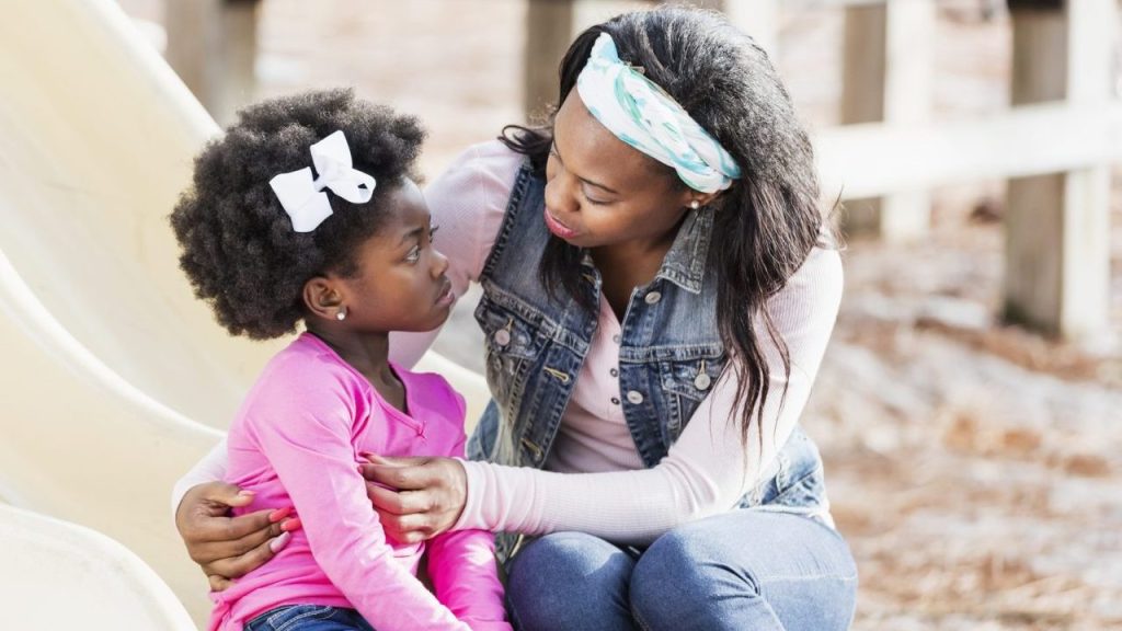 Mother using Conscious Discipline with her daughter