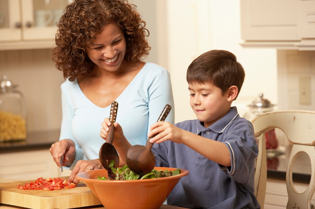 Meal prep with kid