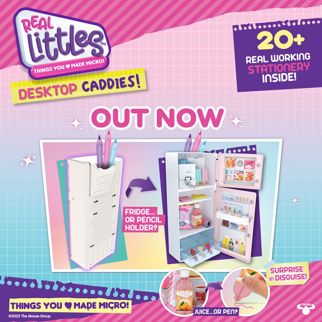 Real Littles Desktop Caddies Mini Fridge