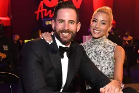 In this image released on May 17, Tarek El Moussa and Heather Rae Young attend the 2021 MTV Movie & TV Awards: UNSCRIPTED in Los Angeles, California.
