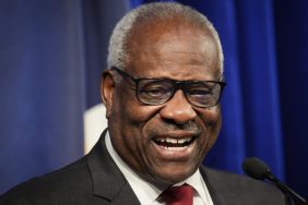 Associate Supreme Court Justice Clarence Thomas speaks at the Heritage Foundation on October 21, 2021 in Washington, DC. Clarence Thomas has now served on the Supreme Court for 30 years. He was nominated by former President George H. W. Bush in 1991 and is the second African-American to serve on the high court, following Justice Thurgood Marshall.