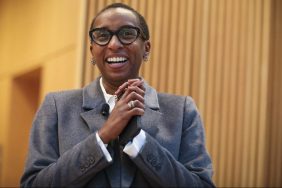 Claudine Gay smiles broadly. Harvard University on Thursday named Gay as its next president in a historic move that will give the nations oldest college its first Black leader.