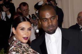 Kanye West and Kim Kardashian attend the Costume Institute Gala for the 'PUNK: Chaos to Couture' exhibition at the Metropolitan Museum of Art in New York City.