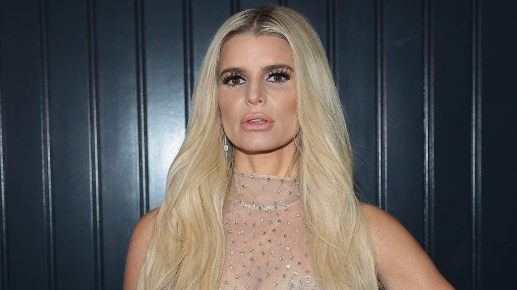 Jessica Simpson attends the 2023 Footwear News Achievement Awards at Cipriani South Street on November 29, 2023 in New York City.