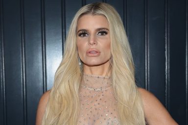 Jessica Simpson attends the 2023 Footwear News Achievement Awards at Cipriani South Street on November 29, 2023 in New York City.
