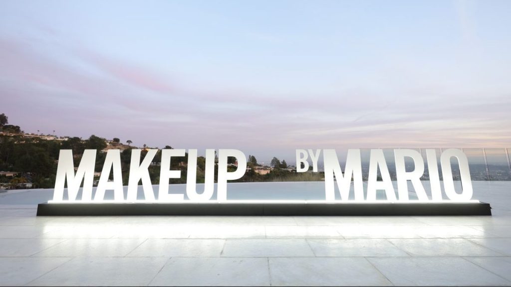 Signage on display during Makeup by Mario SurrealSkin Foundation at Private Residence on January 18, 2023 in Beverly Hills, California.