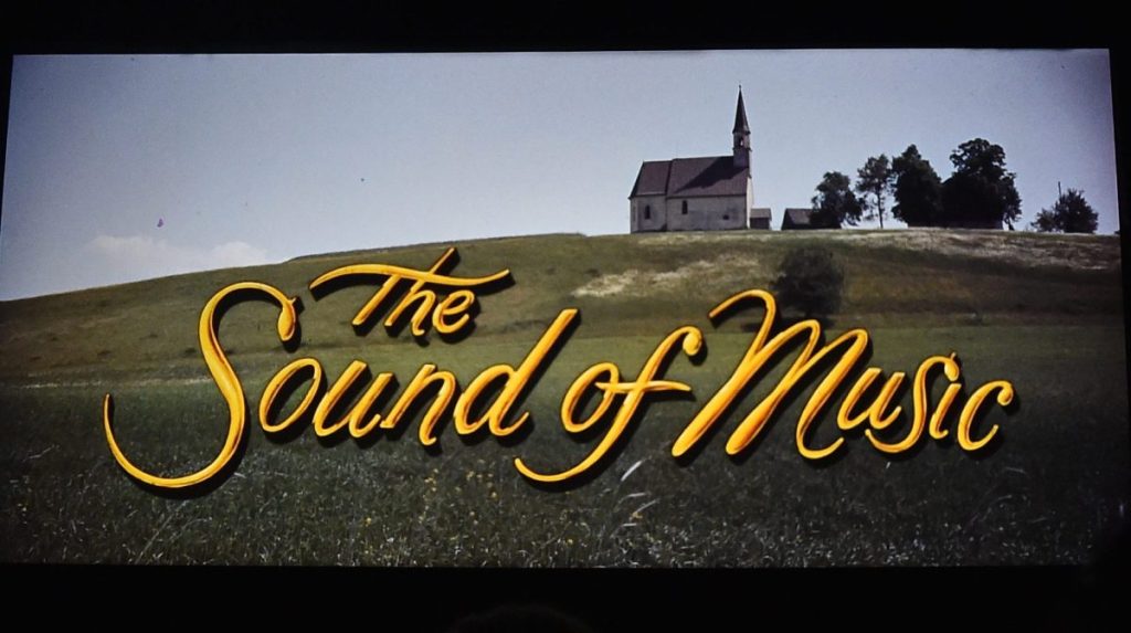 View of the screen at the screening of 'The Sound of Music' at the 2019 TCM 10th Annual Classic Film Festival on April 12, 2019 in Hollywood, California