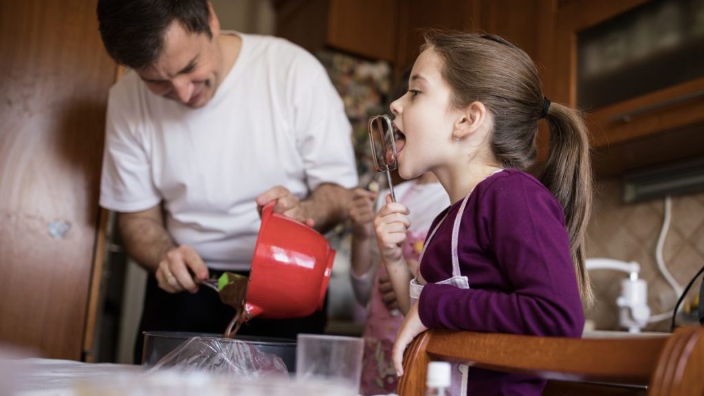 Father and daughter bonding