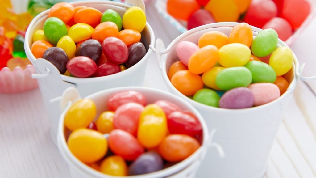 jelly beans, variety of candies