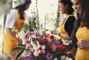 Learning flower arranging, making beautiful bouquets with your own hands