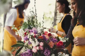 Learning flower arranging, making beautiful bouquets with your own hands