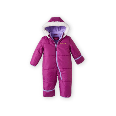 Pink Platinum Baby Girls' One-Piece Puffer Winter Snowsuit