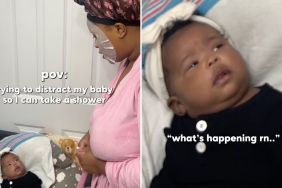 video baby reacts mom dance moves