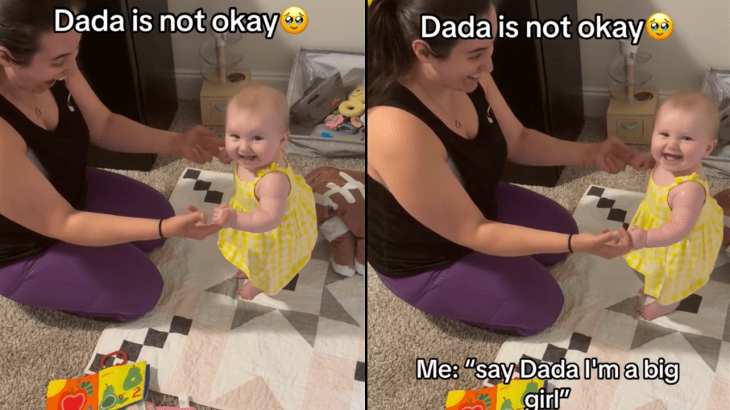 dad baby stand