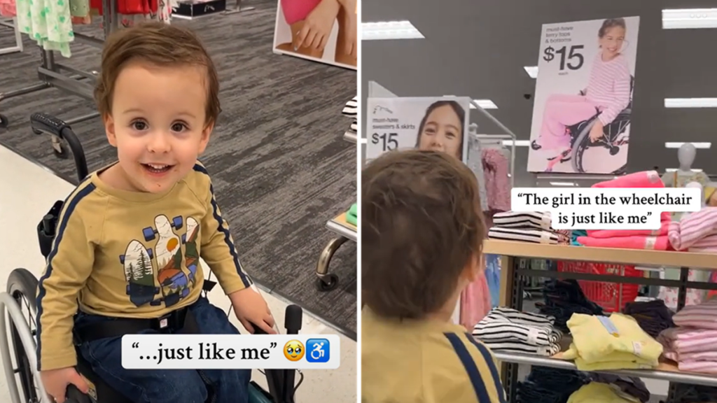 toddler wheelchair video