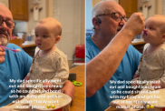 baby and grandpa cute video