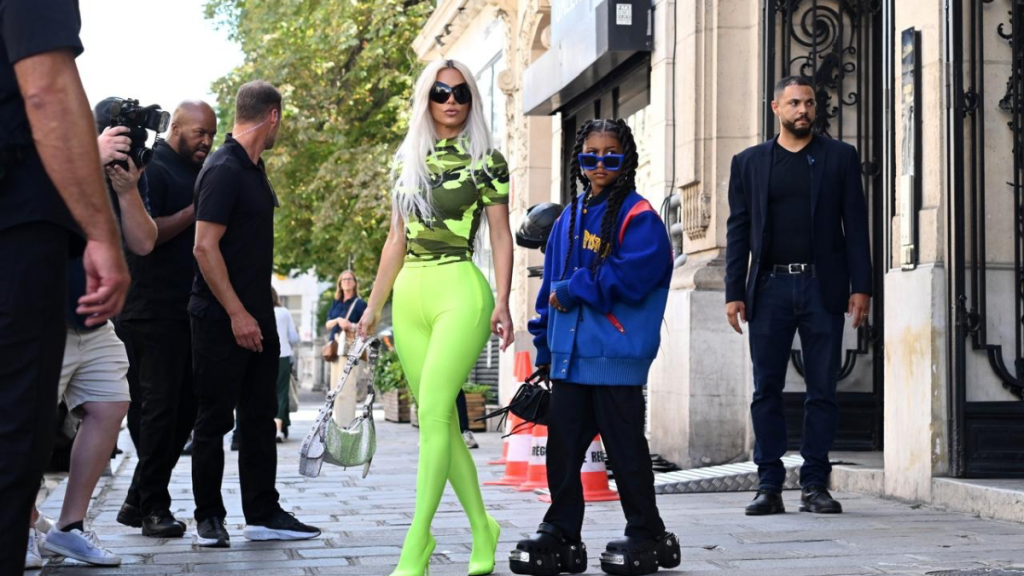 Kim Kardashian and North West