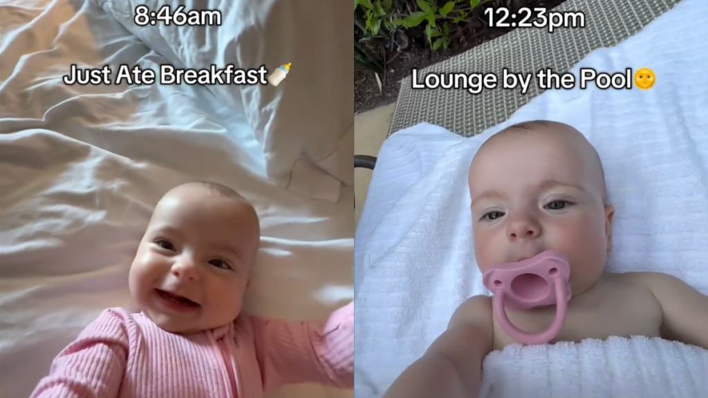 baby girl travel video
