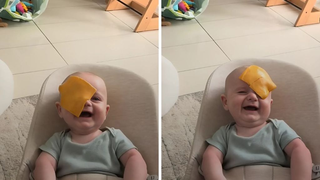 baby laughing