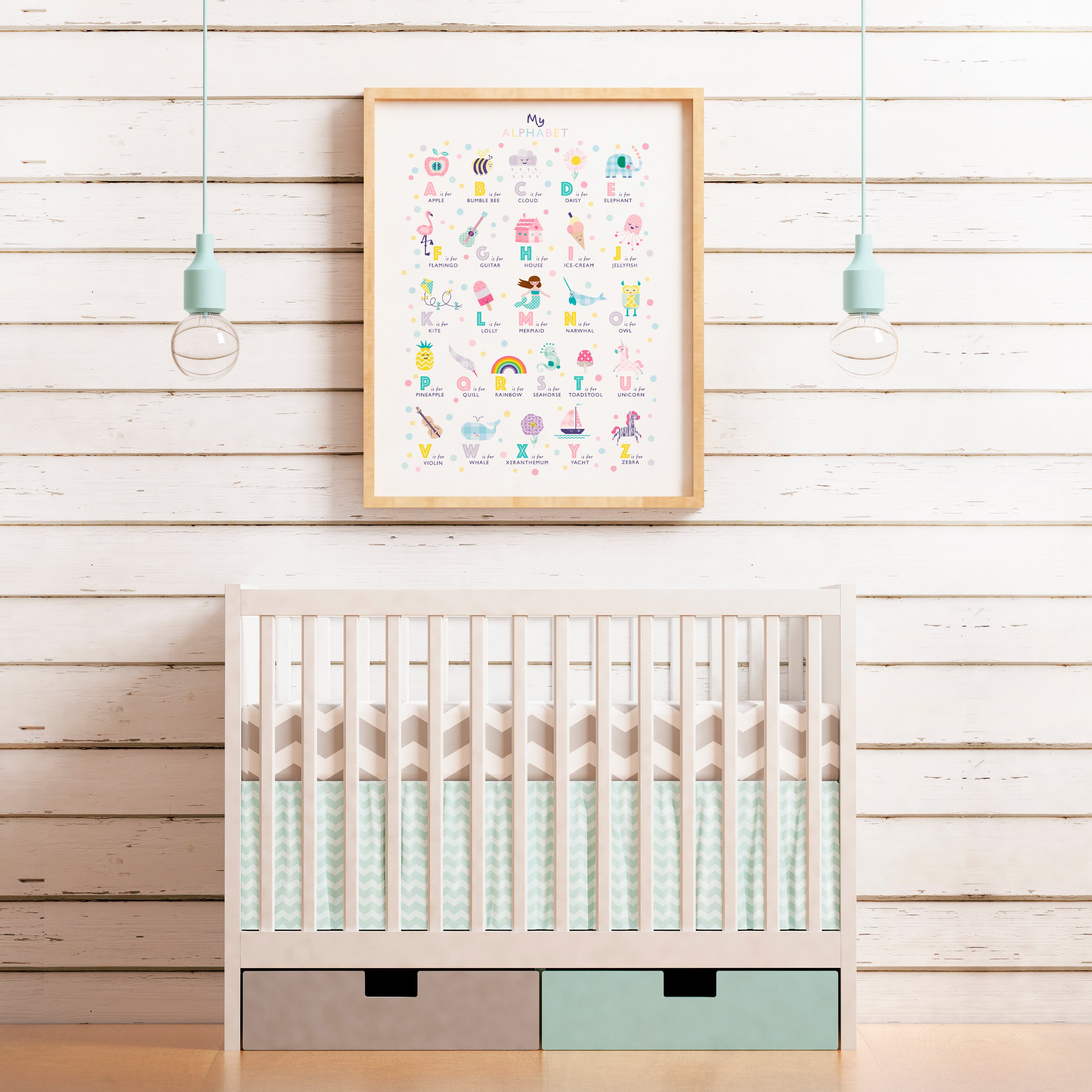 Playful ABC Nursery Decor Poster