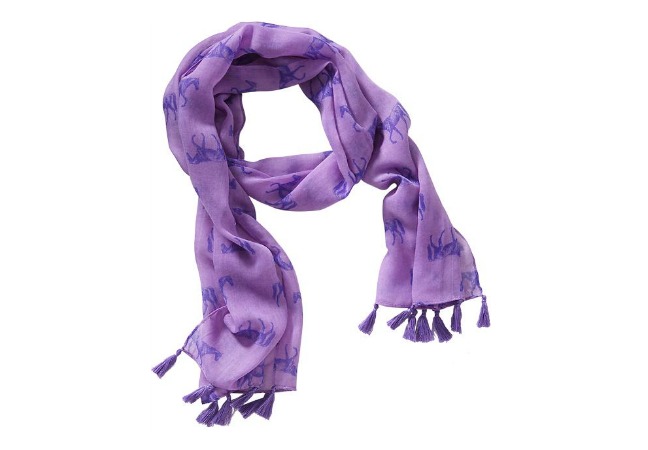 Lightweight Printed Tassel Scarf