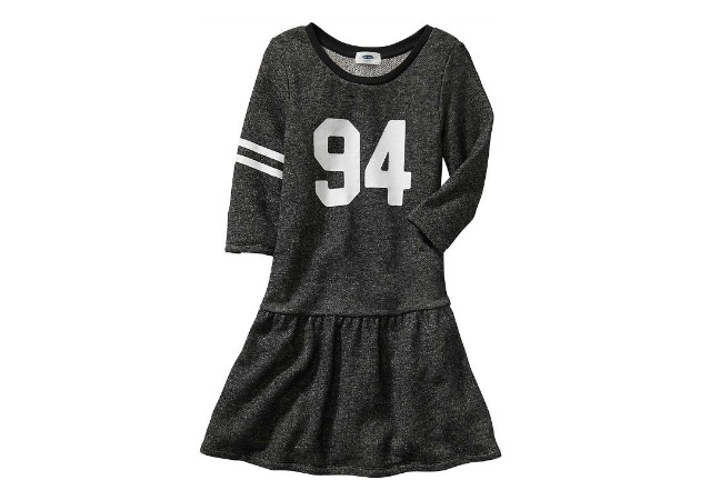 Drop-Waist Varsity Dress