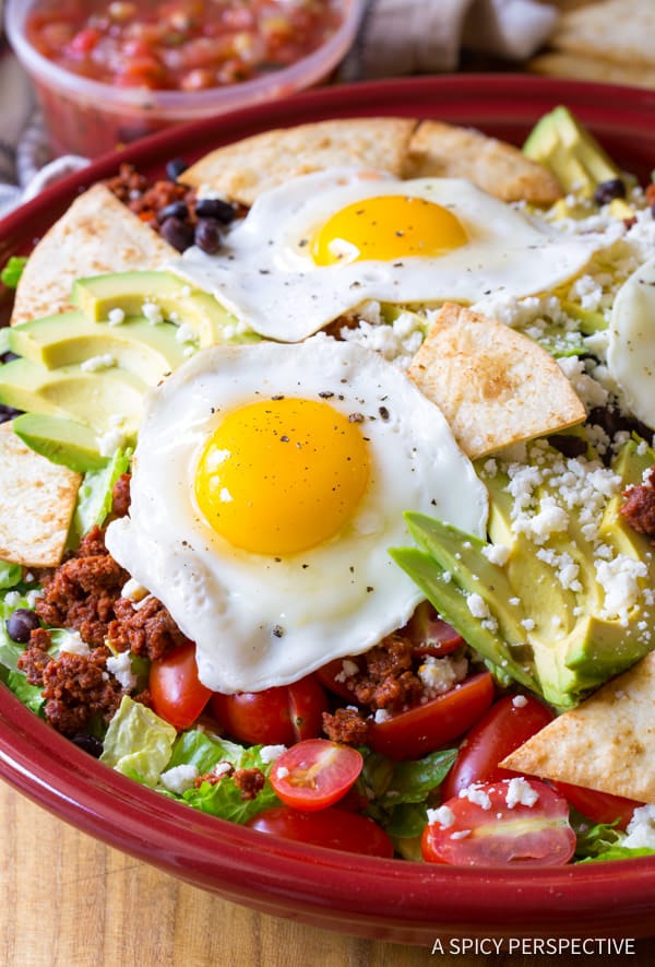 Spicy Mexican Breakfast Salad