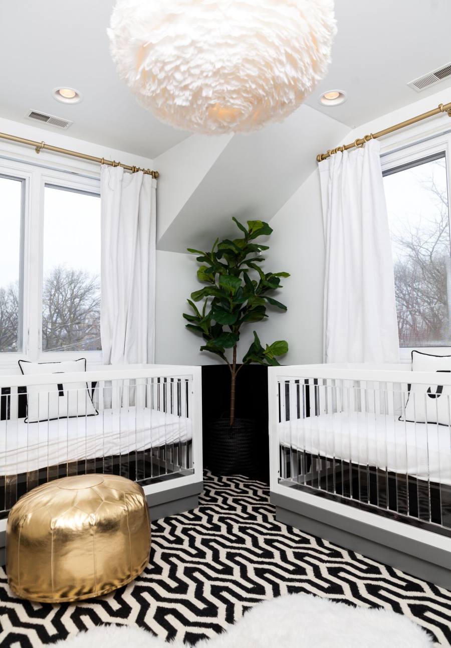 Bold & Gold Baby Girls Nursery