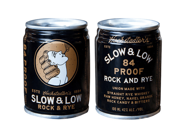 Slow and Low Rock and Rye Whiskey Canned Cocktail