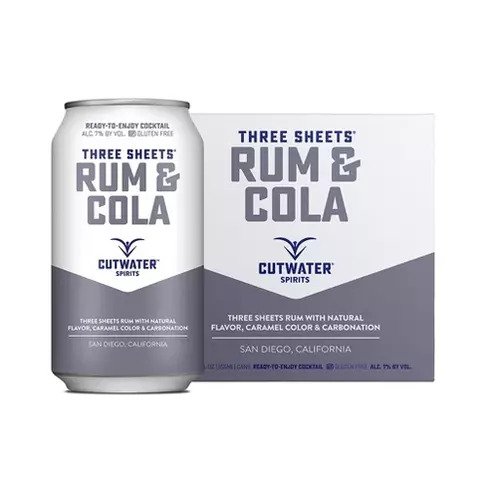 Three Sheets Rum Cola Canned Cocktail