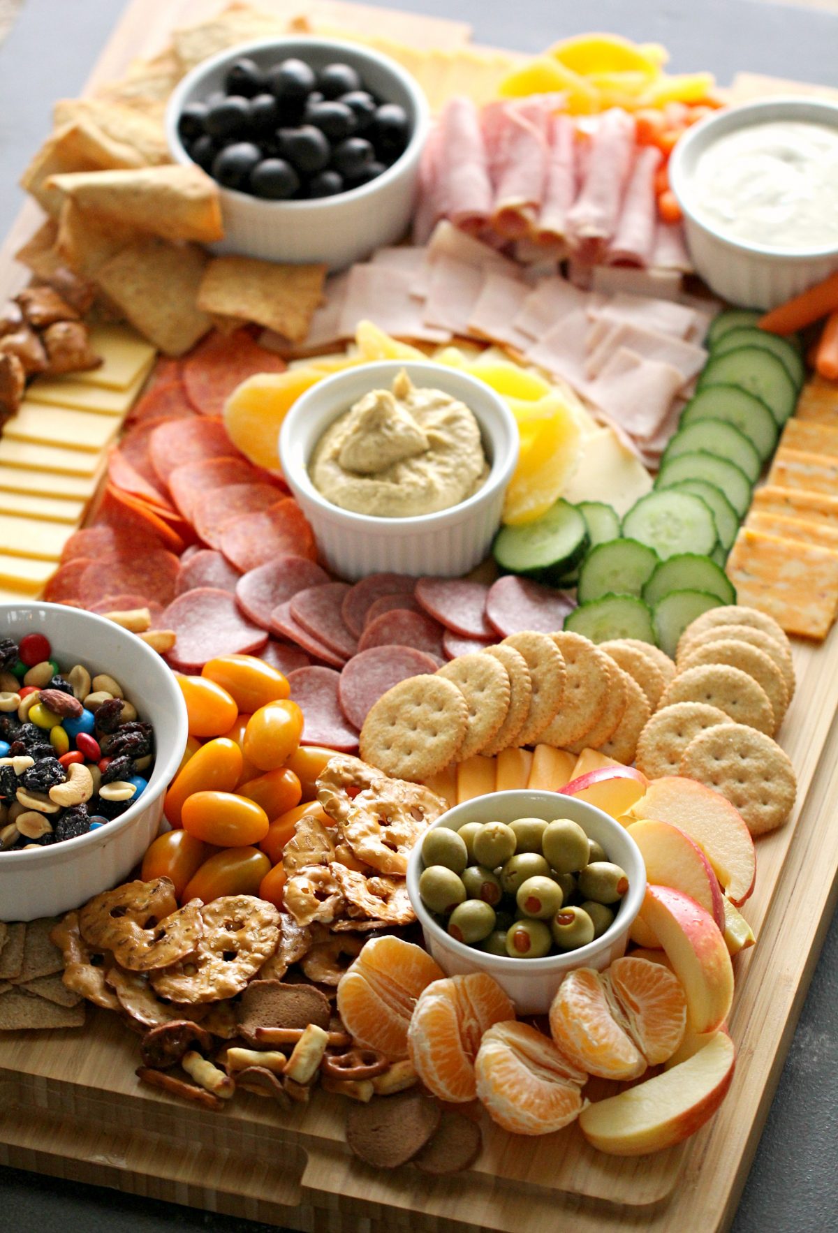 Cutie and Trail Mix Charcuterie Board for Kids