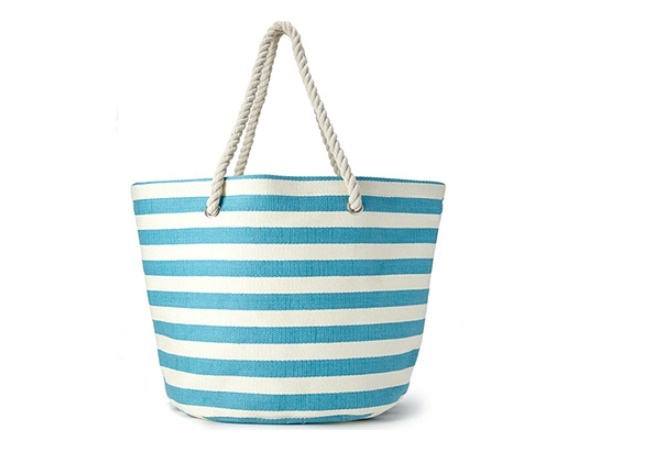 Seaside Striped Tote