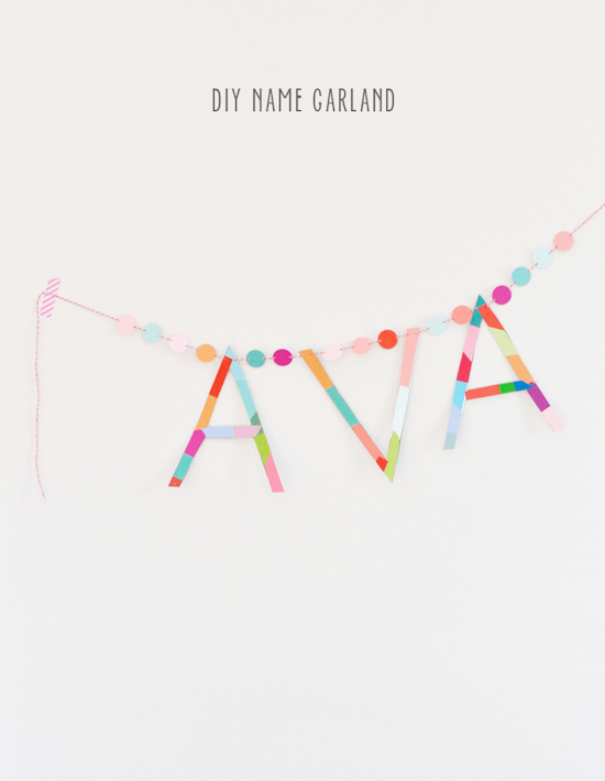 Paint Chip Name Garland
