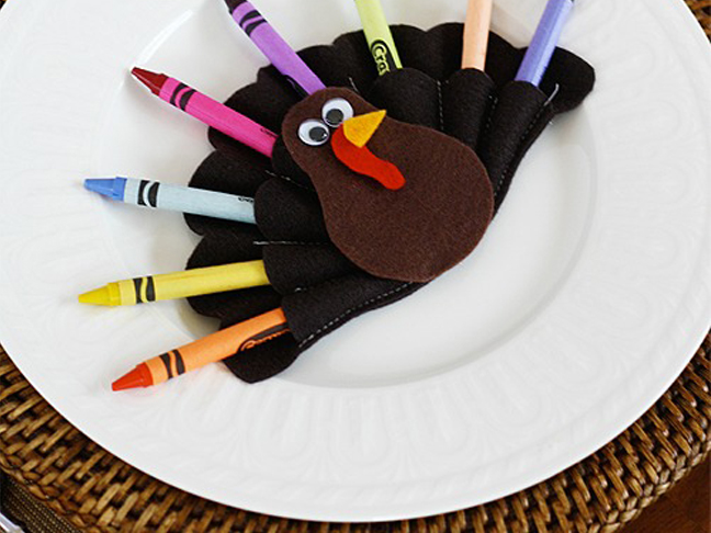 Turkey Crayon Holder