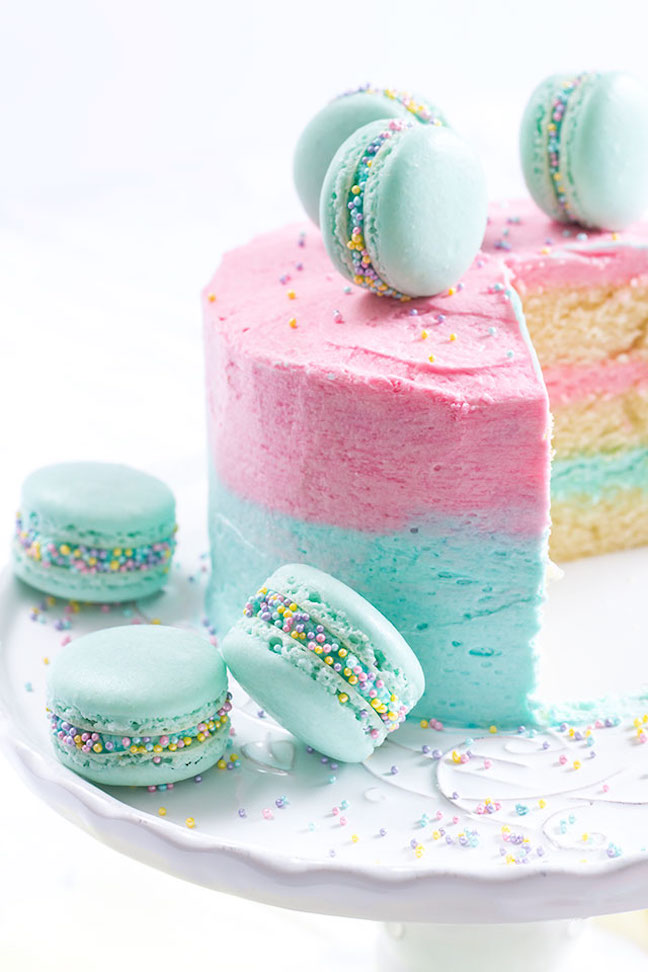Vanilla Ombre Cake