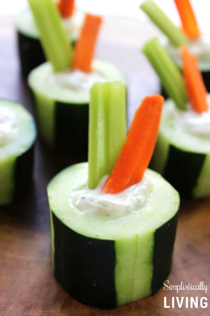 Cucumber Dipping Snacks