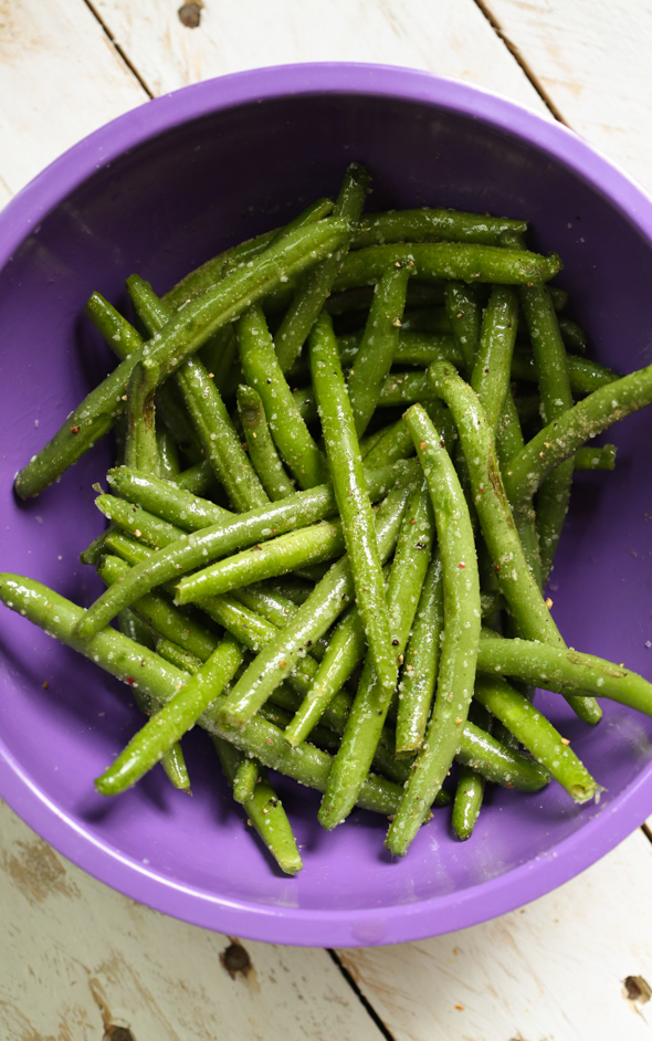 Crisp Roasted Green Beans