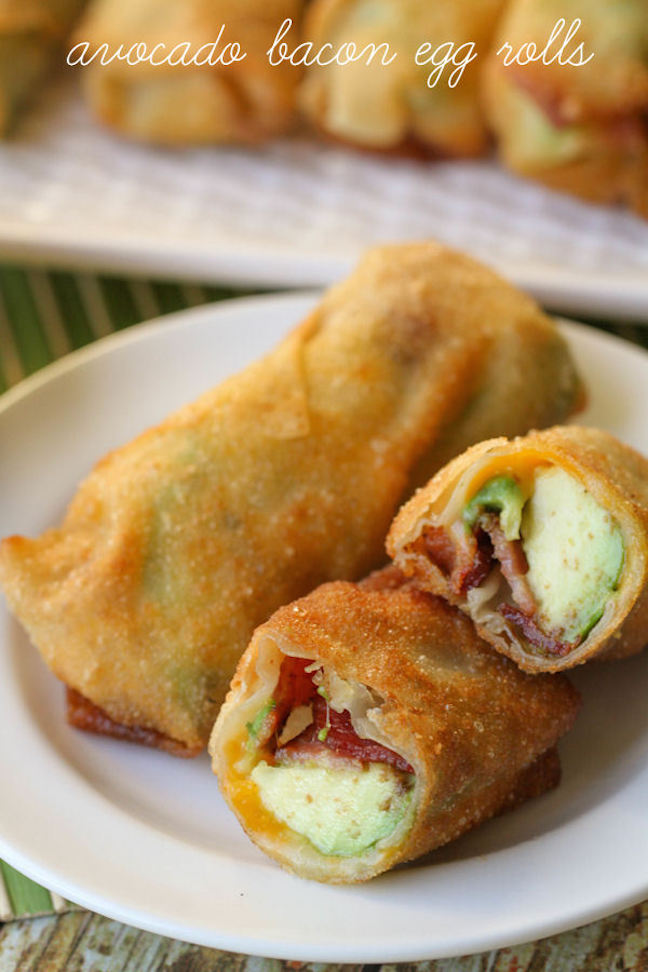 Bacon Avocado Egg Rolls 