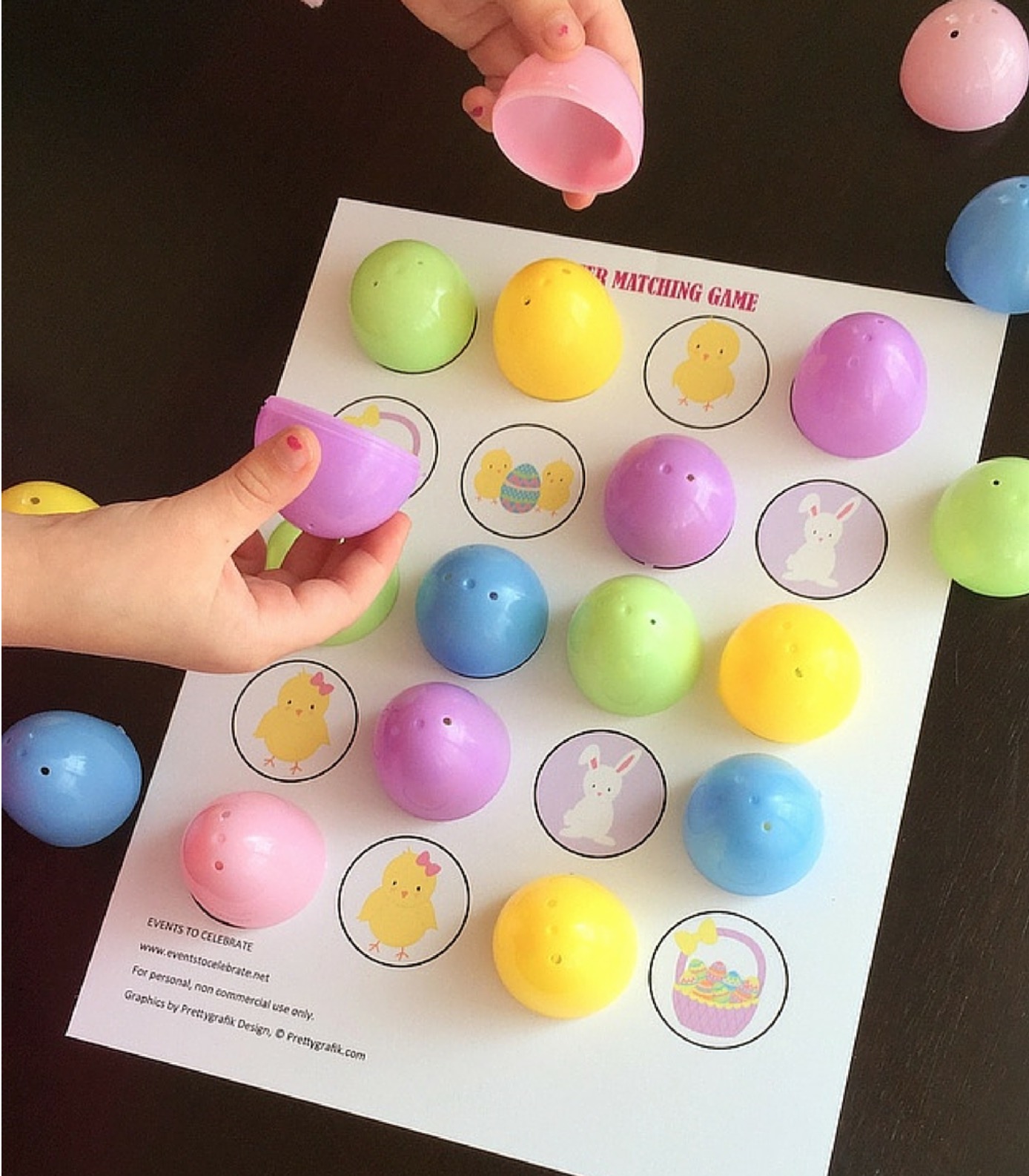 Printable Easter Egg Matching Game