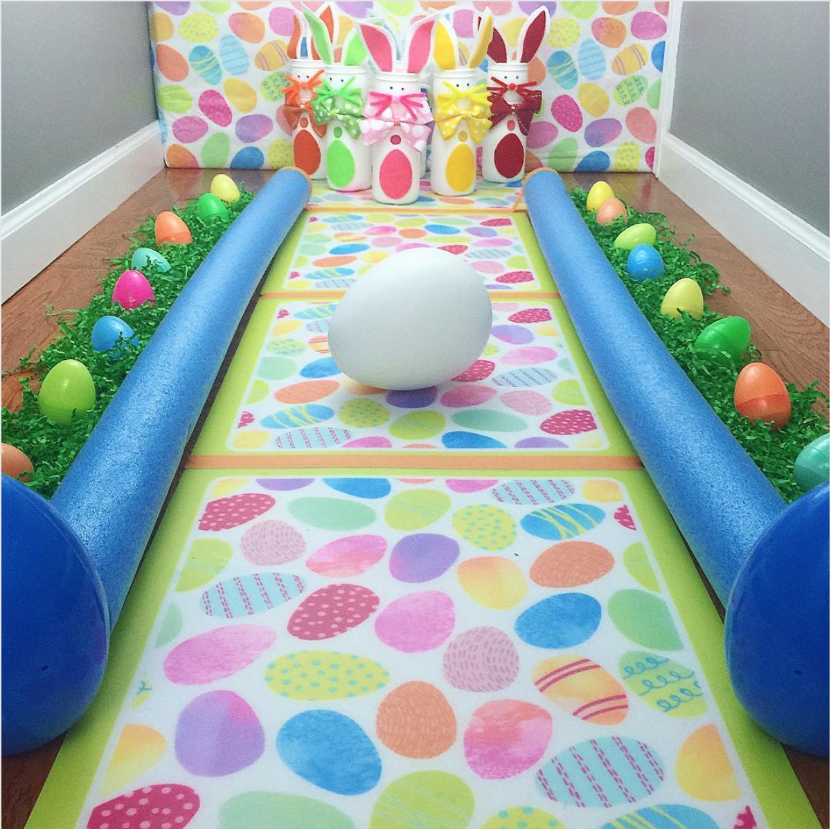 DIY Easter Bowling Alley