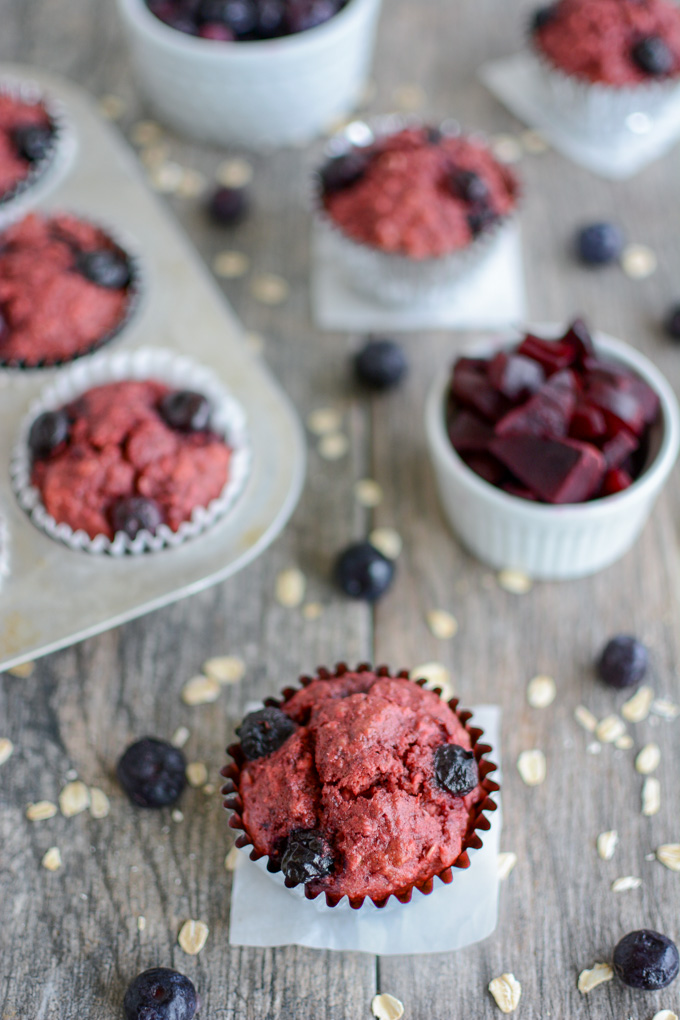 Blueberry Beet Muffins