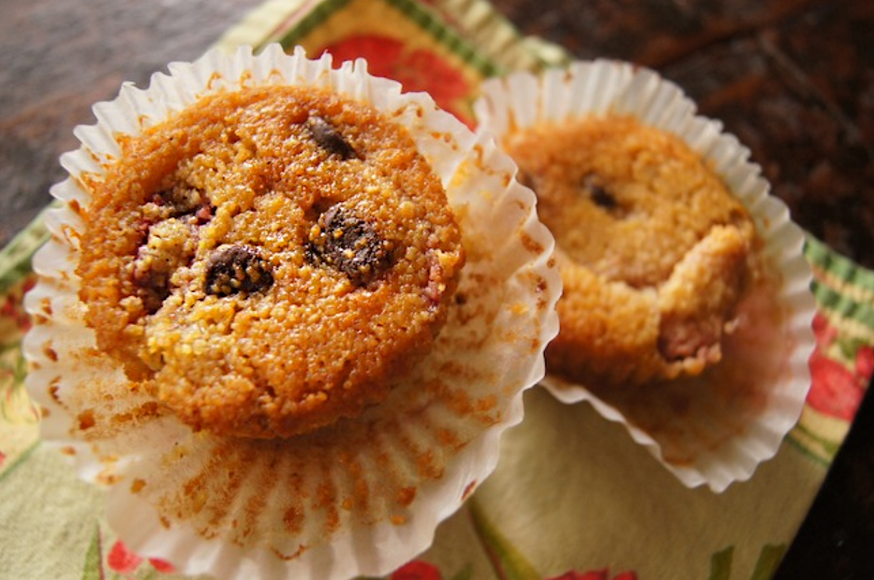 Gluten Free Strawberry Corn Muffins