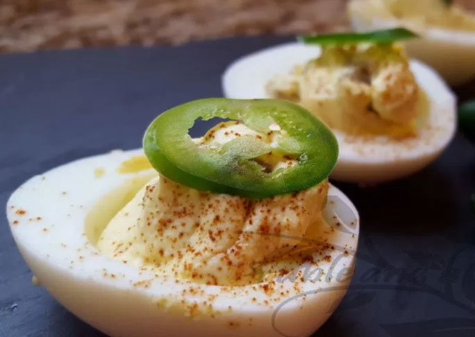 Jalapeno Popper Deviled Eggs 