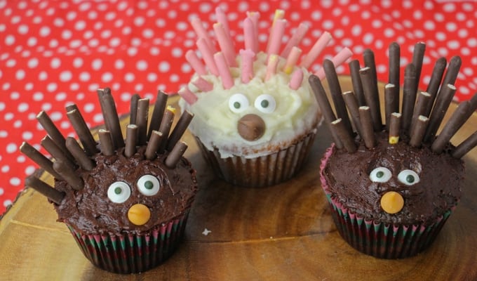 Porcupine Cupcakes