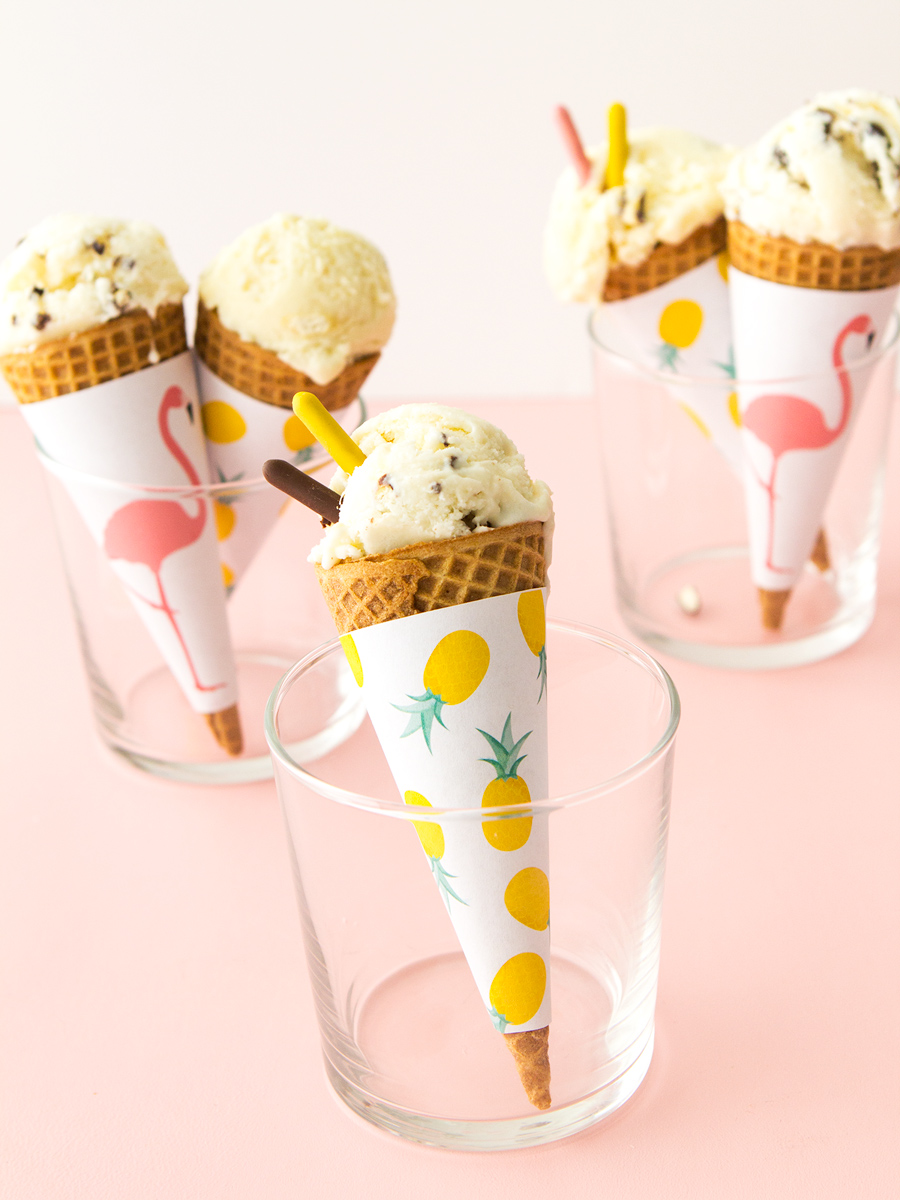 Pocky Piña Colada Ice Cream