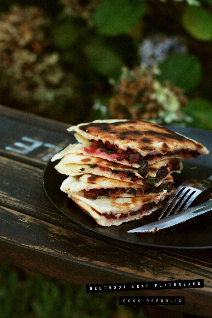 Beetroot Leaf and Yoghurt Flatbread