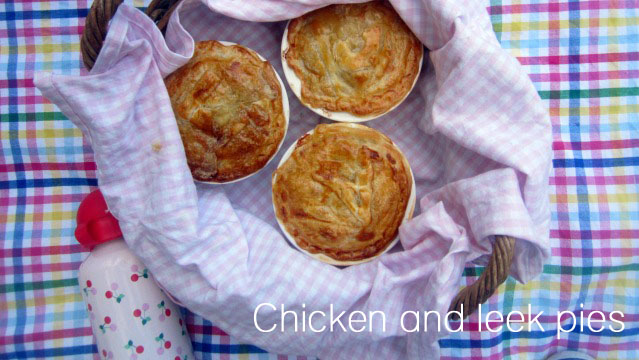 Chicken and Leek Pies