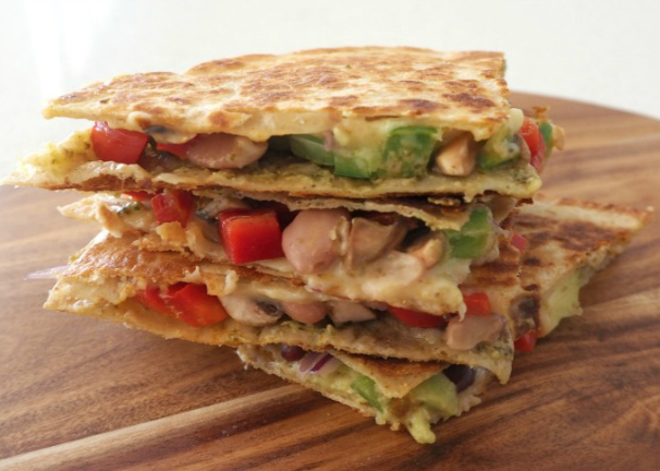 Cheesy Vegetarian Quesadillas with Avocado